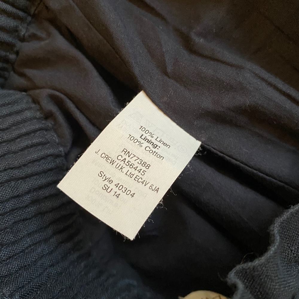2/$30 🌻 | J.Crew | Navy Linen Skirt - Picture 6 of 7